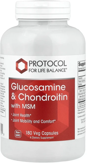 몸관리하세요 겨울입니다 Protocol for Life Balance MSM 함유 글루코사민 & 콘드로이틴 베지 캡슐 180정 특별관리진행, ProtocolforLifeBalanceMSM함유글루코, 1개 - 쿠팡