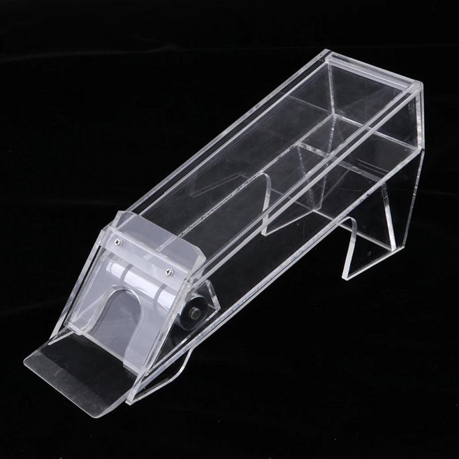 아크릴 데크 포커 딜러 딜링 슈 카지노 장비 클리어, 1개, 기본