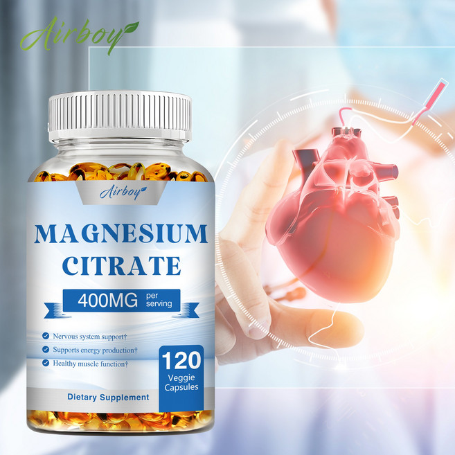 구연산마그네슘 400mg - 뼈 근육 및 소화 건강에 도움 함량, 60정, 1개