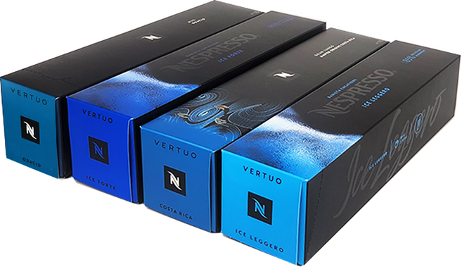 네스프레소 캡슐 커피 버츄오 아이스커피로 산뜻한 베스트 4종 (아이스 레제로 오다치오 아이스 포르테 코스타리카), 1개