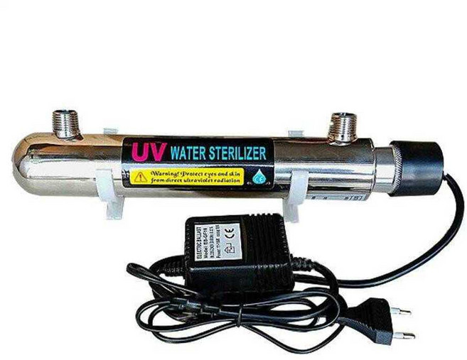 UV 자외선 정수기 스테인리스 액체 살균 램프 25W, 6w