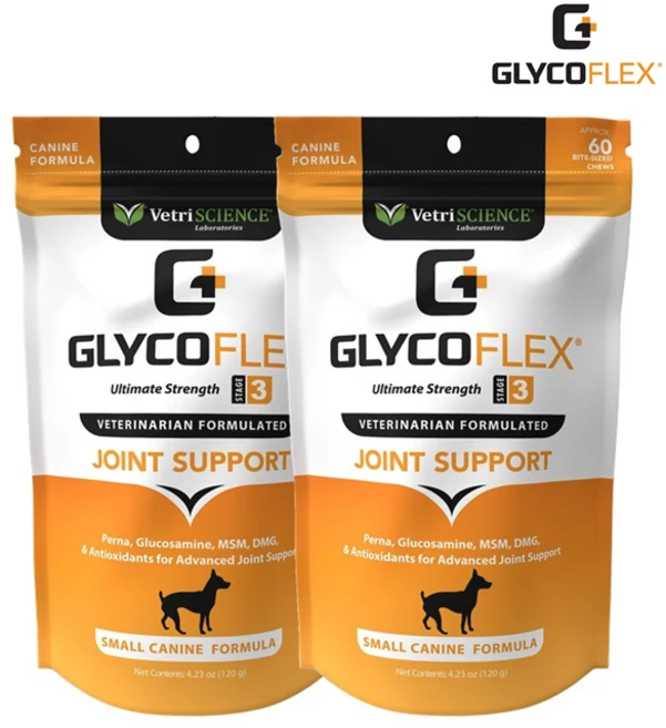[Glycoflex] 글라이코 플렉스 강아지 관절 영양제 노령견 슬개골 애견 관절 영양제 60츄 2팩 Glycoflex Joint Support Supplement, 2개 - 쿠팡