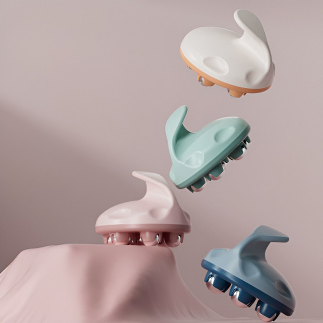 도치코 림프괄사 림프마사지기 림프순환 허벅지괄사 종아리괄사, 퓨어핑크, 1개