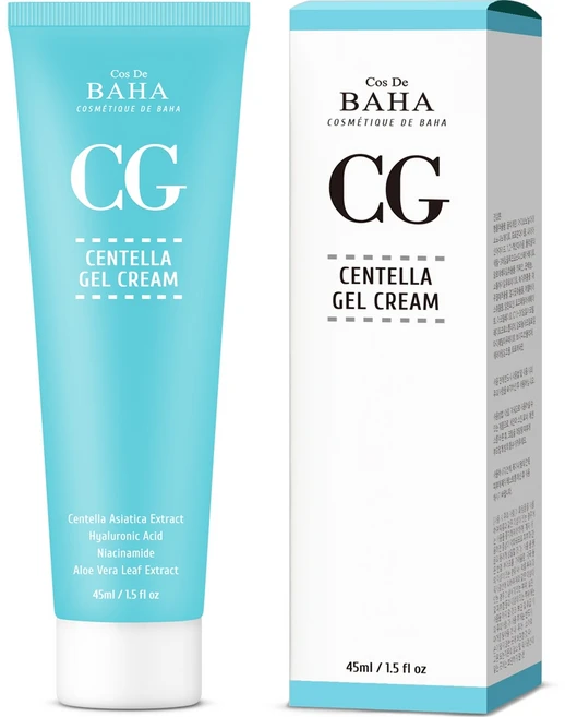 코스드바하 CG 센텔라아시아티카 (병풀추출물) 수분 젤 크림 45ml, 1개 - 쿠팡