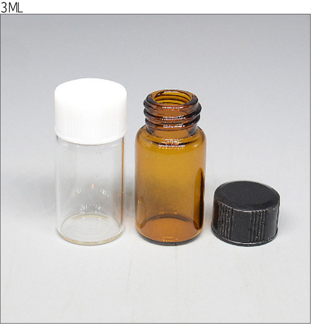 3ml 5ml 10ml 30ml 50ml 유리 바이알 소분 샘플 병 갈색 투명