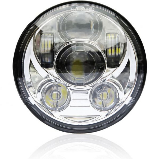 위사믹 5-34 5.75인치 LED 헤드라이트 - 할리 데이비슨 다이나 스트리트 밥 슈퍼 와이드 글라이드 로우 라이더 나이트 로드 트레인 소프트테일 듀스 커스텀 스포츠스터 언, Sliver