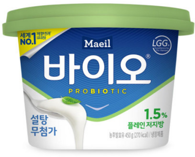 매일바이오 플레인 저지방 450g X3개/냉장무배, 3개
