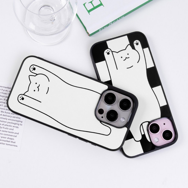 드로잉 카드2장 마그네틱 도어범퍼 케이스