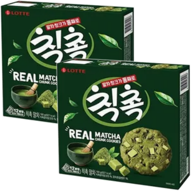 칙촉 말차 비스켓, 180g, 2개