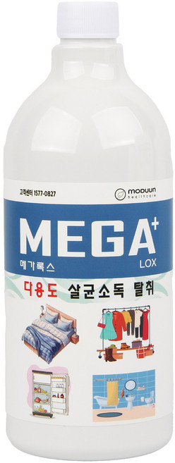 메가록스 살균소독제, 1개, 1L
