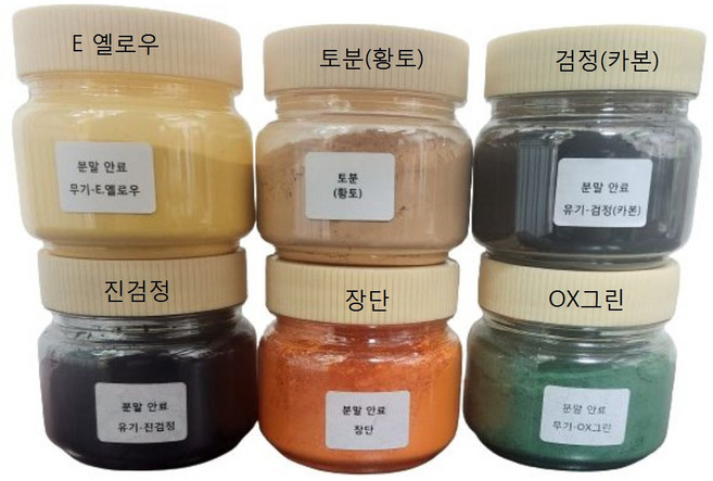 분말 안료, 검정(카본), 1개