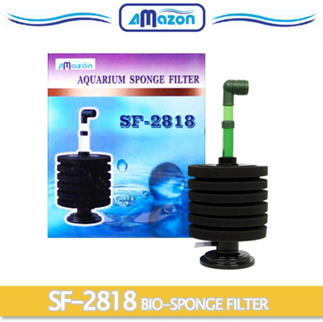 샘아쿠아 아마존 SF-2818 스펀지 앉은뱅이 여과기(대), 1개
