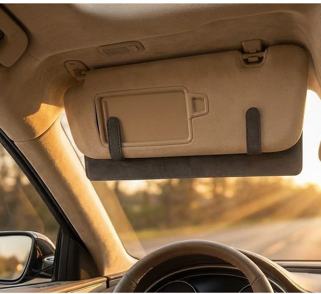 픽바이슈 확장형 선바이저 차량용 햇빛가리개 연장 패널, 1개, 그레이