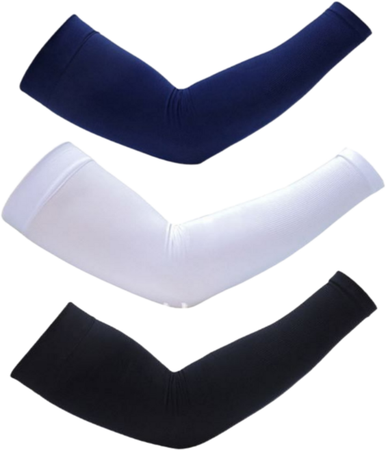 지커스 쿨팔토시 쫀쫀한 빅사이즈 쿨링 심리스 자외선차단, 네이비, 1세트