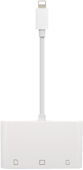 구형iOS호환 카드리더기 CF SD TF지원 메모리카드연결어댑터, 리더기