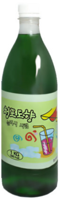 아담스팜 청포도향 슬러시 시럽, 9개, 1kg