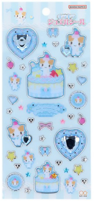 옐상 산리오 키라키라 주얼 스티커 3종, 1개, 마슈마로