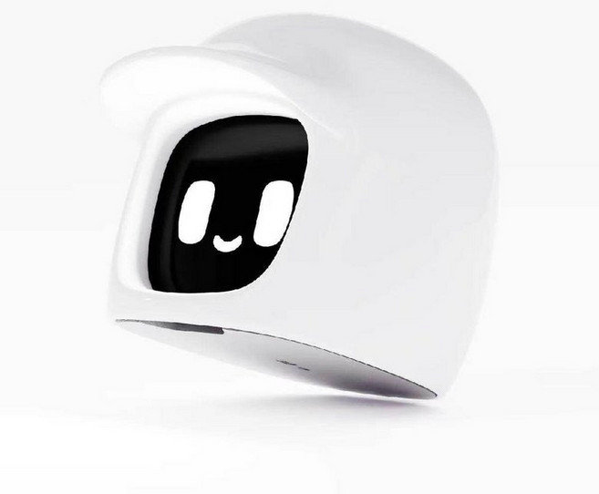 다사이모찌 3세대 차량용 장식 움직임 센서 감정 스마트 로봇, 화이트