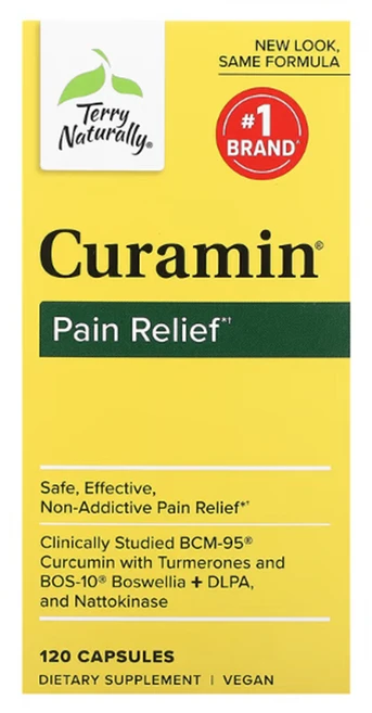 테리 네츄럴리 106684 큐라민 페인 릴리프 캡슐 120정, 120개 - 쿠팡