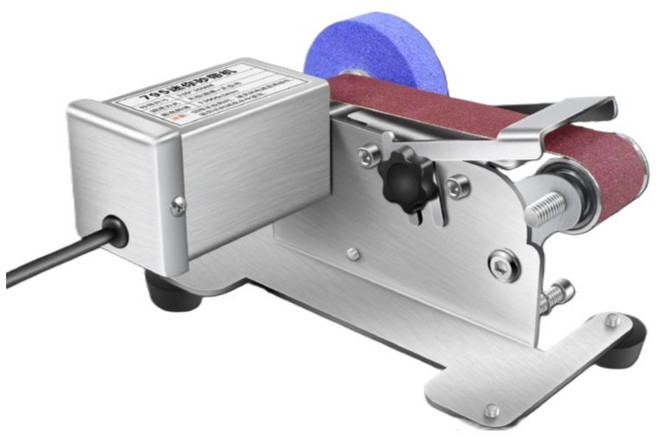 벨트식 전동칼갈이 자동 칼연마기 스텐 수냉식 속도 연마벨트 그라인더 샤프너, B모델 250W 7레벨속도조절 패키지2