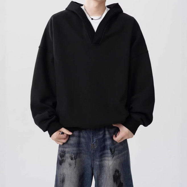 스피세프 남자 무지 후드티 패션 오버핏 후드 맨투맨
