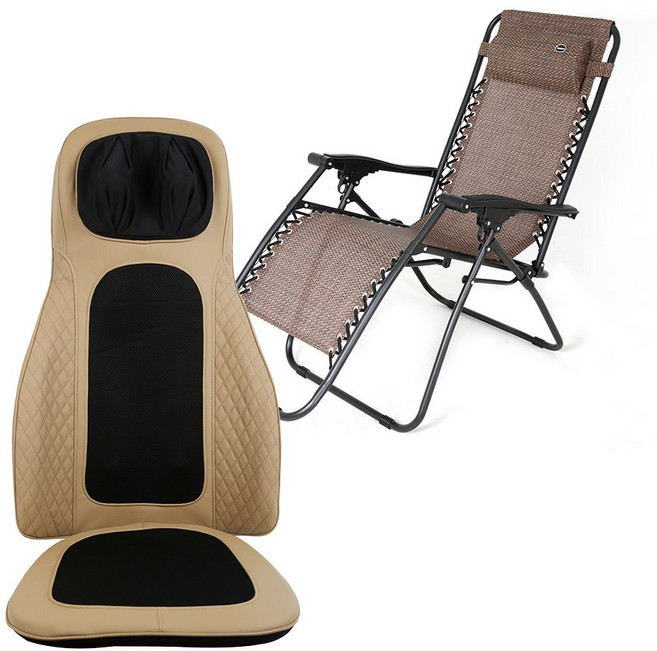 제스파 프라임 파워 태핑 의자형 안마기 ZP1072 + 이지릴렉스 체어 ZP1995 세트, ZP1072(안마기), ZP1995(체어)