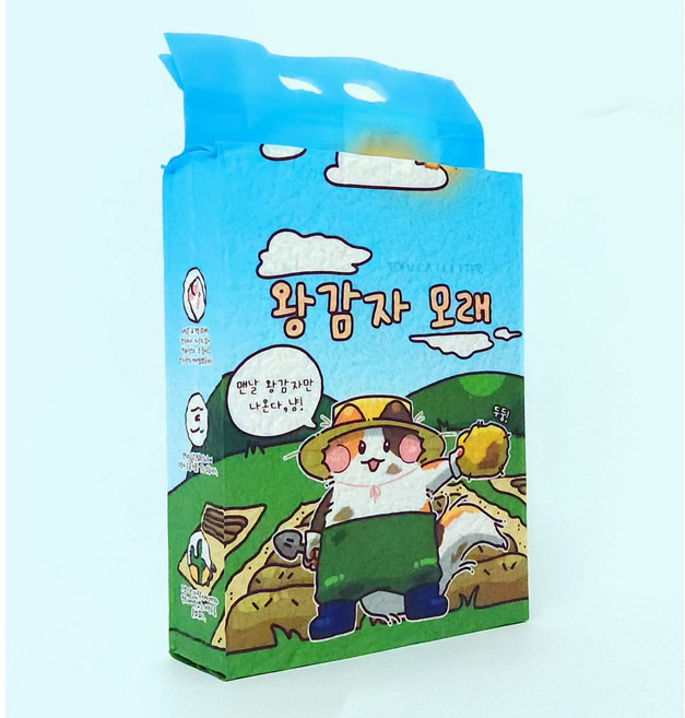 코모코모 왕감자 두부모래, 3개, 7L