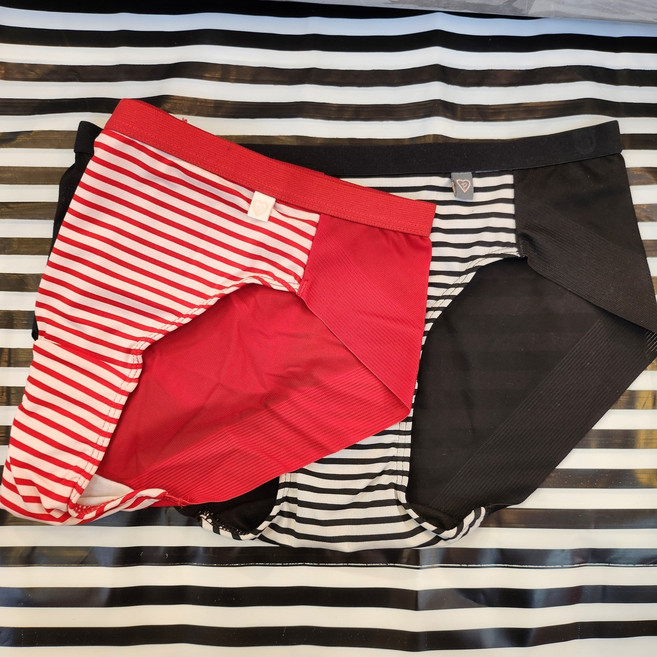 댑 넓은밴드 여성햄팬티 소녀감성 스트라이프 2컬러(한정수량) 부평점