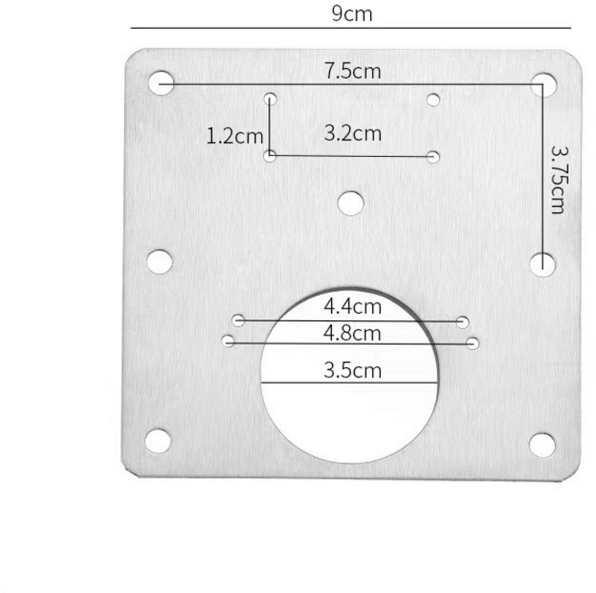 304不鏽鋼鉸鏈安裝板 櫃門修複闆 鉸鏈固定片 加固連接件 鉸鍊修補片 1個裝送螺絲, 1個裝送螺絲【不銹鋼 加厚款】, 1個
