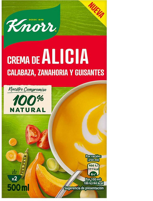 크노르 알리시아 크림 펌킨 캐럿 스프, 4개, 500ml