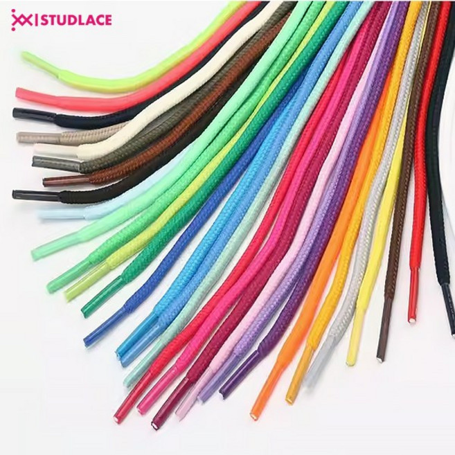 스터드레이스 라운드형 둥근 신발끈 운동화 등산화 워커 신발끈(국내 최다 색상 및 길이)