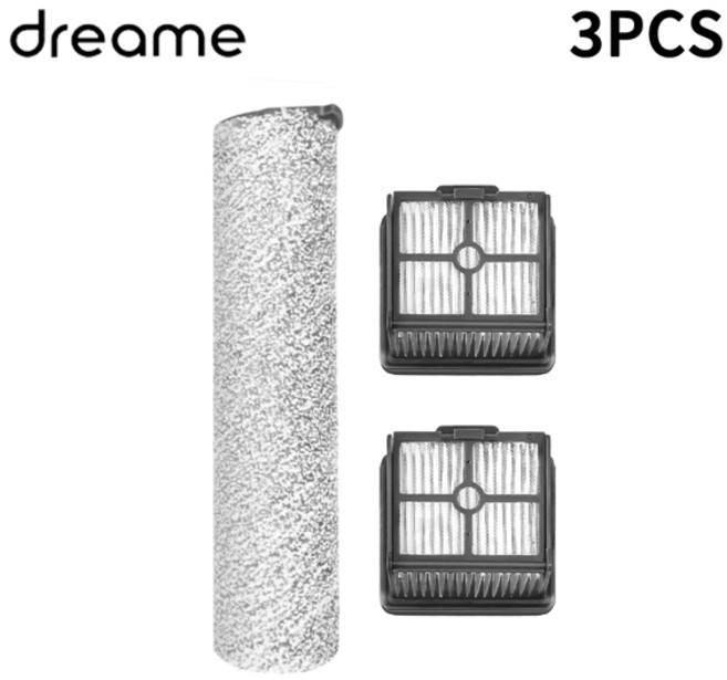 Dreame H12 Core / H11 Max 진공 교체 부품 롤러 브러시 Hepa 필터 액세서리, 3PCS, 1개