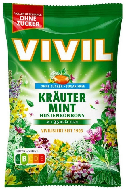 비빌 무설탕 캔디 허브 민트 120g, 1개