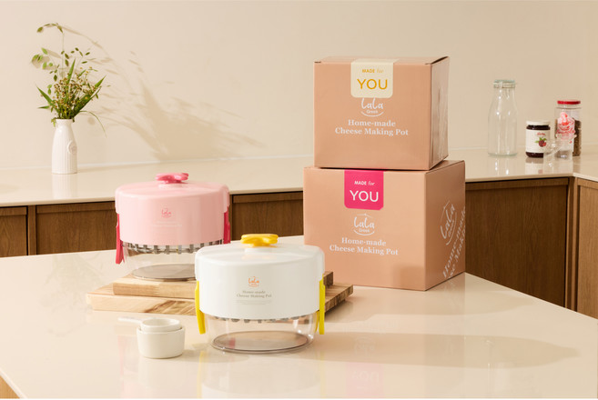 [라라그릭]30분이면 그릭요거트 완성! 홈메이드 유청분리기 메이커+전용거름망 15매, 1개, 핑크