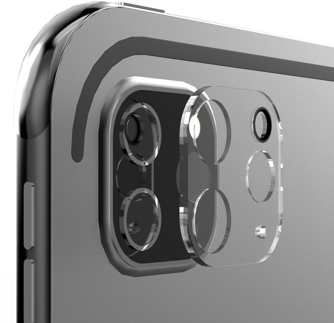 로랜텍 카메라 렌즈 풀커버 강화유리 2p, 1세트