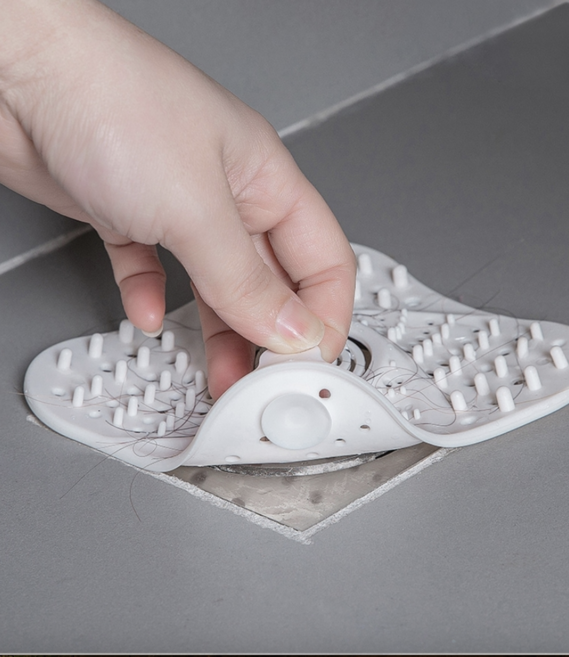 위드홈즈 막힘없는 다막아 화장실 배수구 머리카락 거름망 18x18, 3개입