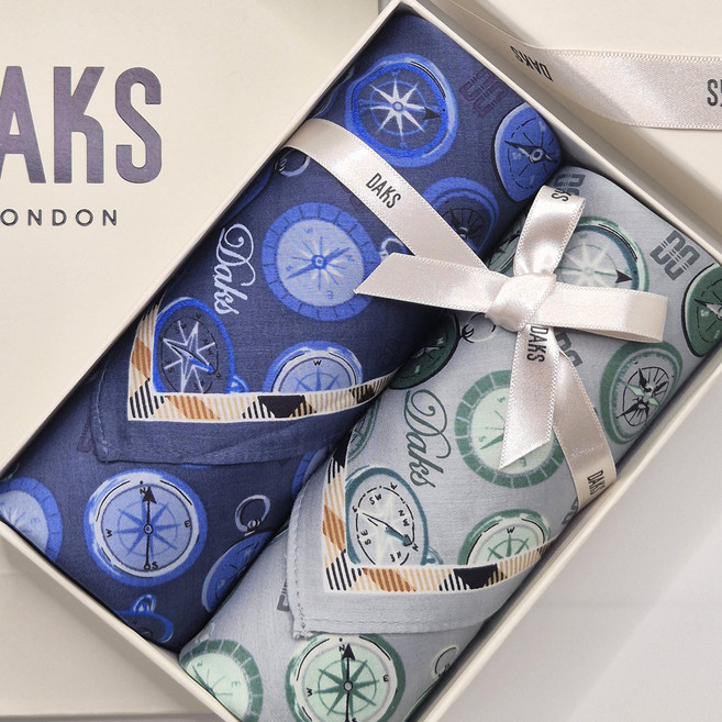 [백화점정품] 닥스 손수건 선물 세트 순면 100%