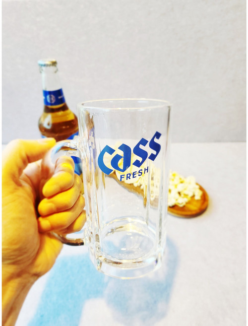 카스 맥주잔 신형 500cc 생맥주컵 500ml호프컵 집들이선물 업소용, 1개