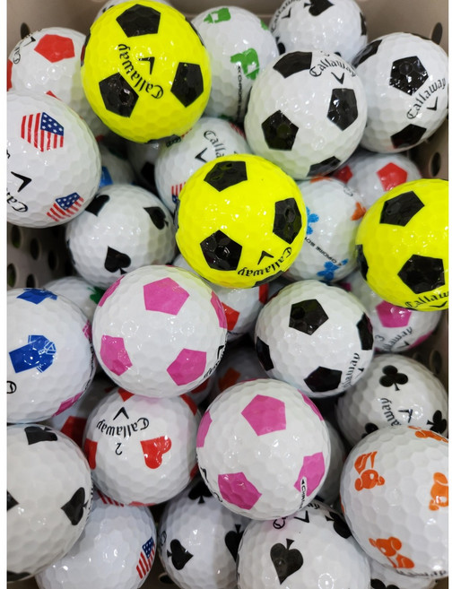 캘러웨이 크롬 트루비스 축구공 4피스 A-급 로스트볼, 1개, -, 30개입