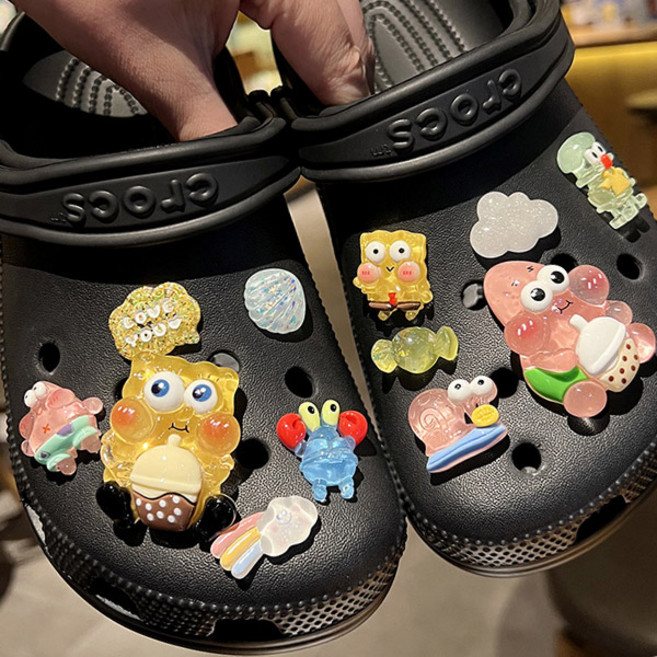 귀여운 케릭터 신발파츠 반반 케릭터 신발악세사리 신발꾸미기
