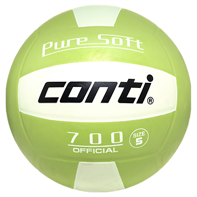 Conti 排球 700 系列 官方認證 5號球, 1個, 5號球 淺綠色