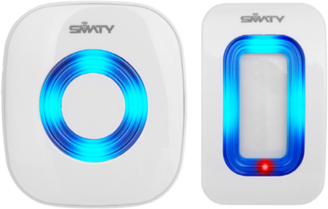 손님의 방문을 알려주는 무선차임벨 도어벨, 1세트