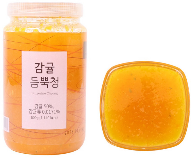 [딜라잇가든] 껍질채 갈아넣은 감귤 듬뿍청, 1개, 600g
