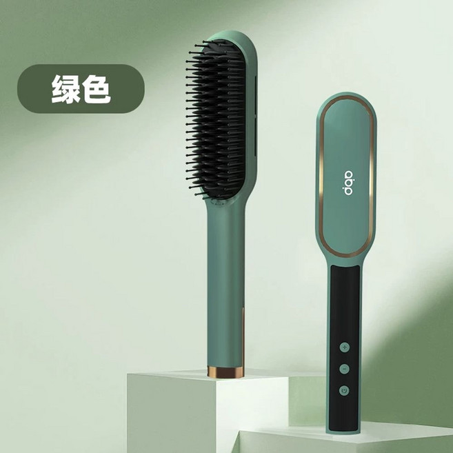 머리빗 귀사문석 자장 에너지 헤어 잼무브 회색 브러쉬, 1개, B. 녹색