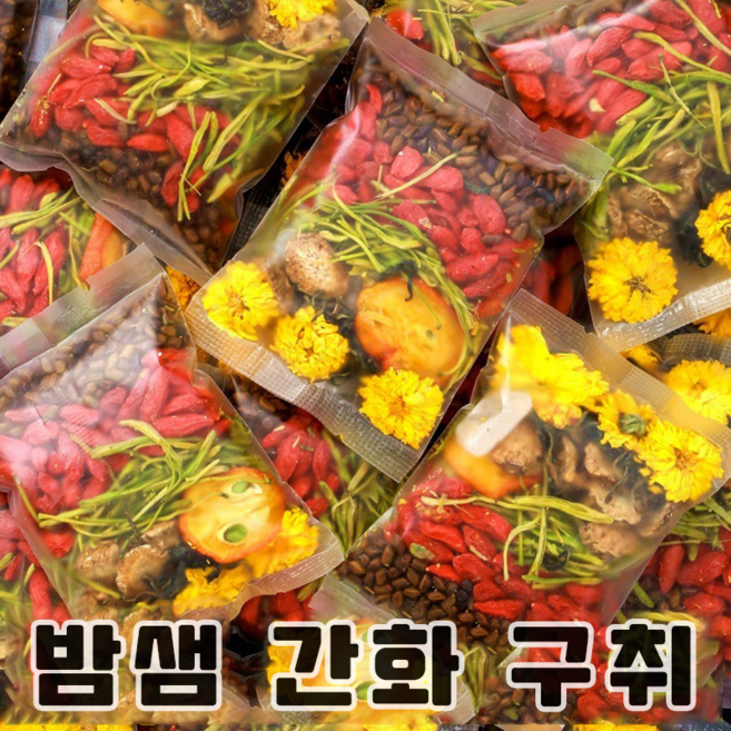 국화 결명자차 구기자 금은화 티백 밤샘 야근 필수템 몸이 가벼워지는 건강차, 1개, 120개입, 3g