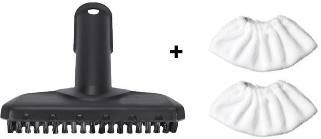 솔리템 카처 Karcher 스팀청소기 SC1 SC2 SC3 SC4 SC5 핸드브러쉬1개 패드2매 호환, 1세트, 구성