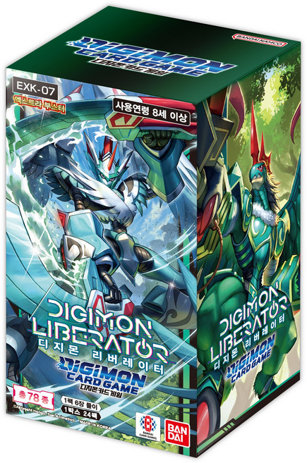 디지몬 리버레이터 부스터 박스 (EXK-07) 디지몬 카드 게임 TCG 한글판 (1통 24팩), 1개
