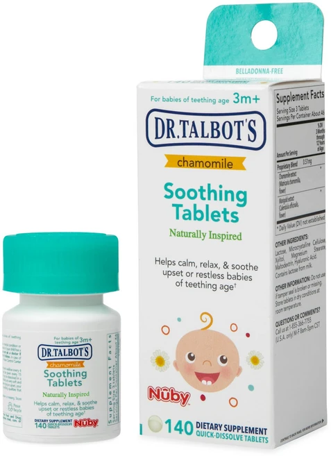 닥터 탈봇 캐모마일 진정 정제 빠른 용해 140정 Dr. Talbot's Chamomile Soothing Tablets Quick Dissolve 140 Count, 1개 - 쿠팡