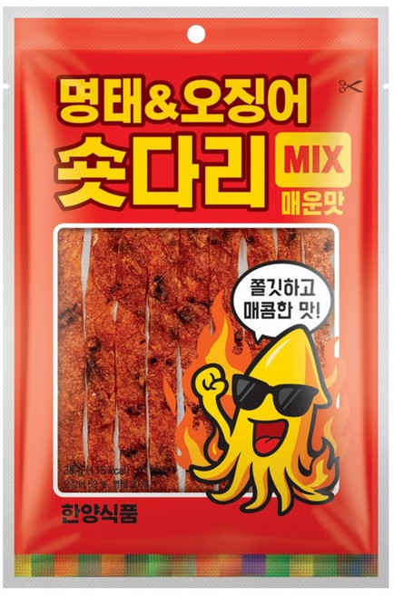 명태&오징어 숏다리 믹스 매운맛, 6개, 35g