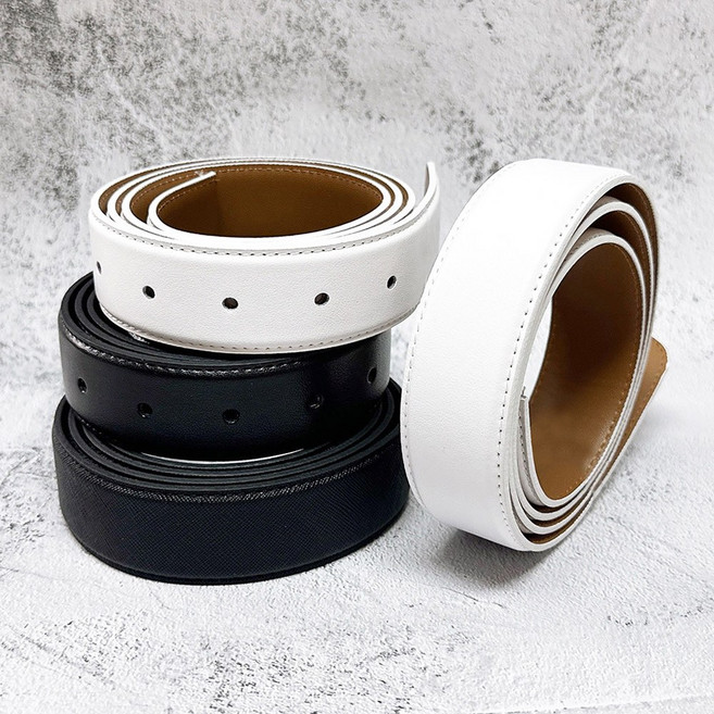 국산 플럼도트 폭33mm 교체용 소가죽벨트끈 허리띠